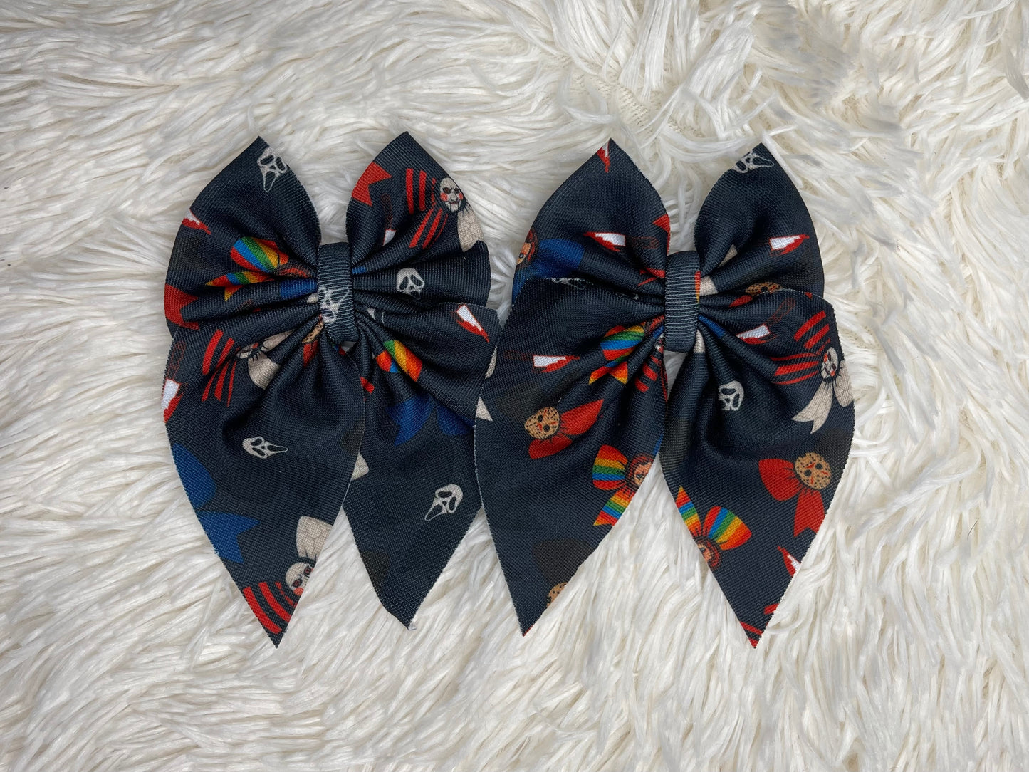 Horror Bows sailor piggies | CLIP OR NYLON