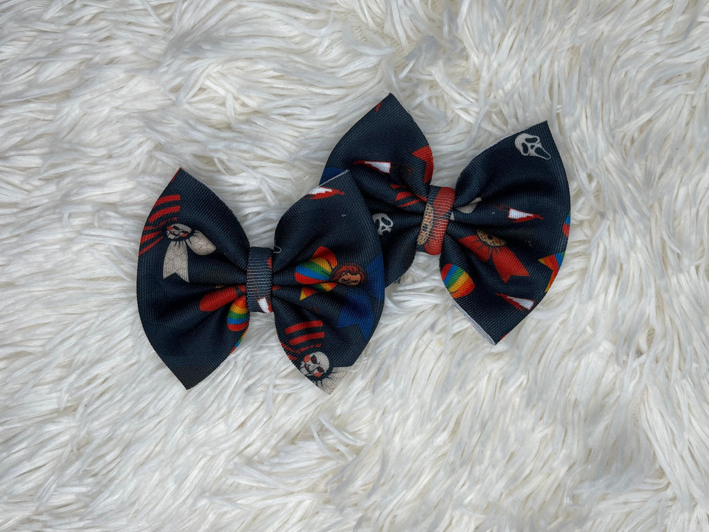 Horror Bows 3” piggies | CLIP OR NYLON