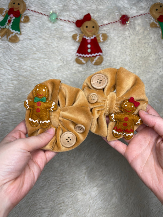 gingerbread girl + boy 4β piggies on CLIP