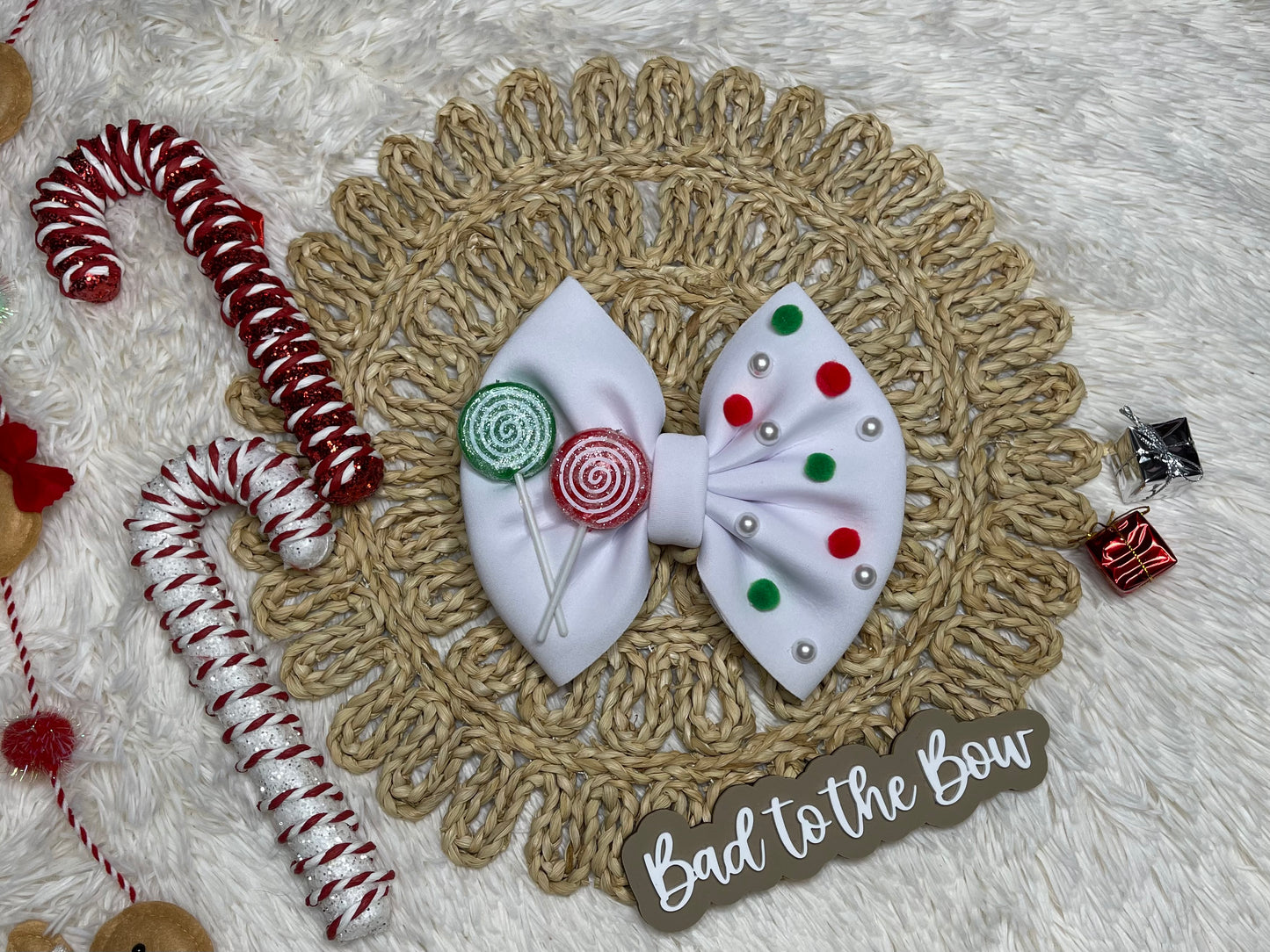 Candy 7” single bow (add clip or nylon to notes)