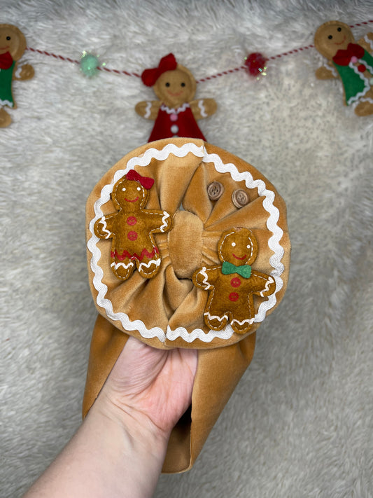 gingerbread 6/12m messy wrap