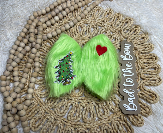 6” Green man tree single bow (add clip or nylon to notes)