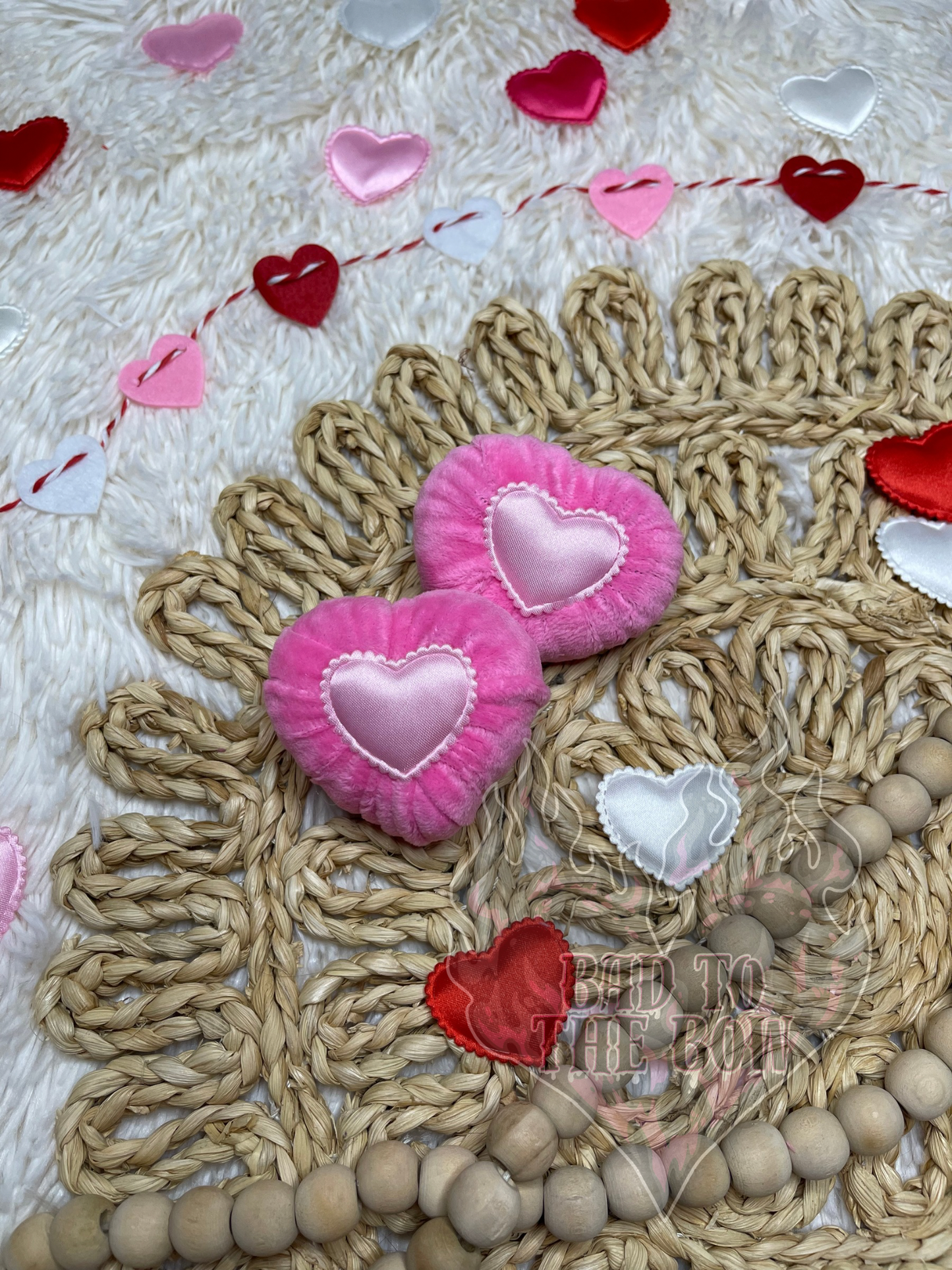 Pink Heart Piggies (add clip or nylon to notes)