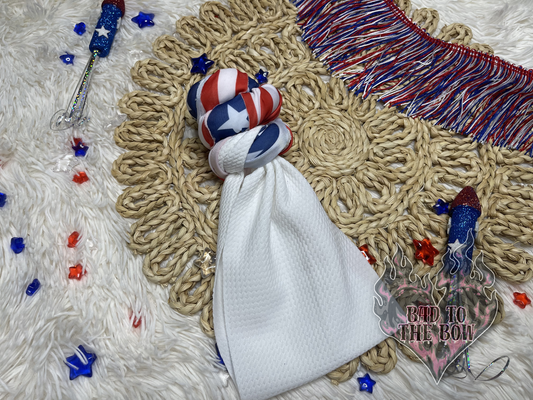 Stars N’ Stripes Topknot (add size to notes)