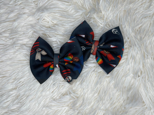 Horror Bows 3” piggies | CLIP OR NYLON