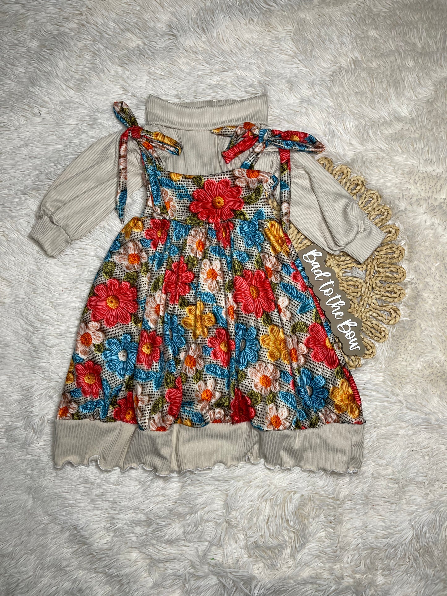 Flora dress + Mock neck 2t
